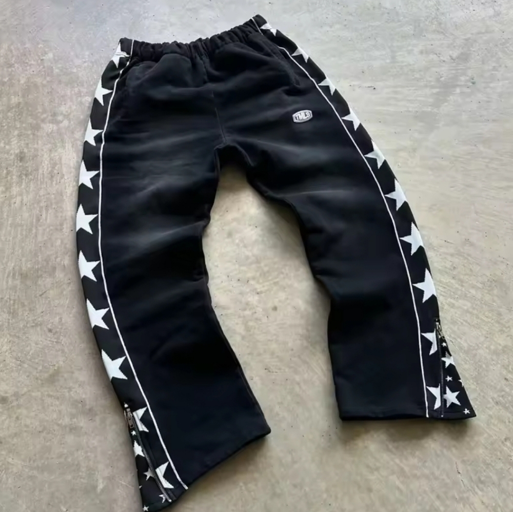 Saint Francis Black Graphic Sweats